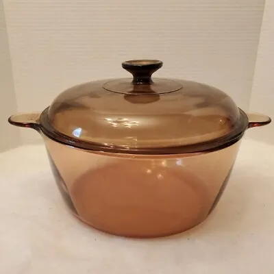 Corning Ware Visions Cookware 4.5L Dutch Oven Stock Pot With Lid Made In USA • $31