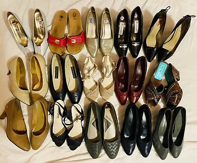 Huge Lot Vintage Womens Shoes Heels Life Stride Naturalizer Connie 60s 70s 80s • $69.99