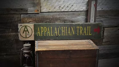 Appalachian Trail Wood Sign - Rustic Hand Made Vintage Wooden Sign • $189