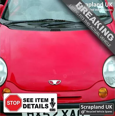 DAEWOO MATIZ  Mk1 Facelift 2000–2005 M150 0.8 ‘SE Plus’ Red Petrol 4-Door Fusex2 • $1.22