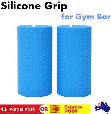 $21.46 • Buy 1Pair Thick Fat Barbell Silicone Grips Gym Arm Dumbbell Wrap Grip Weightlift AU