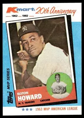 1982 Topps Kmart 20th Anniversary #3 Elston Howard • $1.99