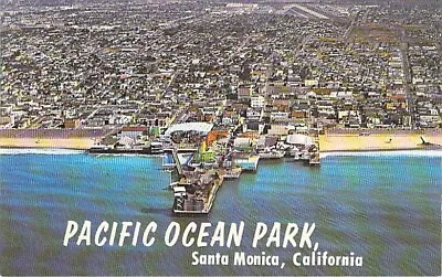 Aerial View Pacific Ocean Park Santa Monica Ca. • $4.99