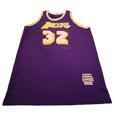 Magic Johnson Rookie Jersey Sz XL 50 Mitchell & Ness Hardwood Classics 1979-1980 • $47.50