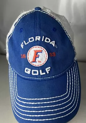 Florida Gators Golf Hat Cap Adjustable Logo Spellout Sewn NCAA Mesh Back • $10.49