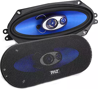 Pyle 3-Way Universal Car Stereo Speakers-300W 4 X 10 Triaxial Loud Car Speaker • $62.74