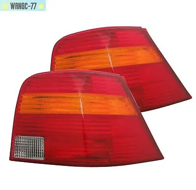 For VW Golf MK4 R32 Euro E-Code Red Orange Tail Lights Rear Lamp Set Anniversary • $170.69