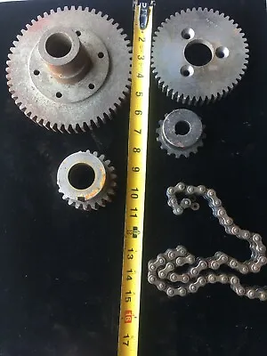 Industrial Machine Steel Lot Of 5 Gears/Cogs Steampunk Art Part Lamp Base Lot 16 • $62.39