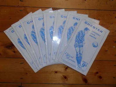 £2.25 • Buy 1968-69 CHESTER FC HOME FOOTBALL PROGRAMMES - Your Choice - FREE Postage