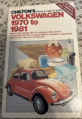 Chilton's Volkswagen Beetle 1970-1981 Repair & Tune-Up Guide Service Manual 6837 • $18.99