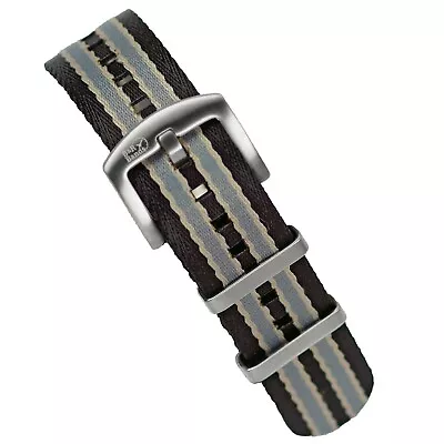 B & R Bands Vintage Bond Seat Belt Nylon Watch Band Straps 18mm 20mm 22mm • $29.99