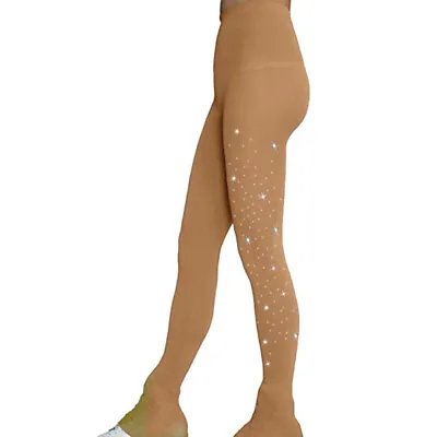 £14.81 • Buy Ice Skating Tights Over-boots Figure Skate Leggings Warm Crystal Stocking 5-8