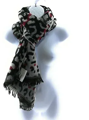 29 Palms Womens Multi Color Animal Print Wide Rectangle Casual Winter Scarf • $14.09