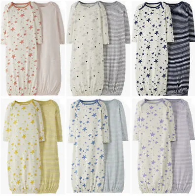 New Baby Sleepsuit Nightgown Organic Cotton By Hanna Andersson 0-3 3-6 Mths £18 • £12.95