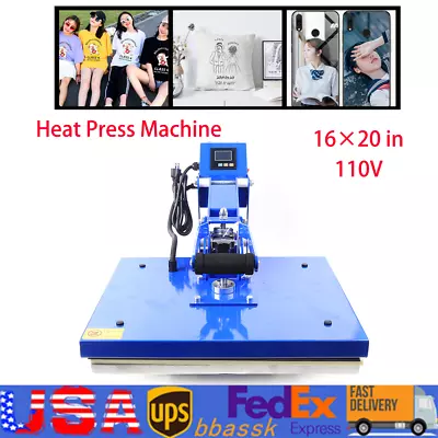 16x20  Heat Press Machine Auto Open Precise T-shirt Sublimation Transfer Printer • $365.75