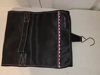 Mary Kay Travel Roll Up Bag Cosmetic Organizer Black Hanging Removable Pouches • $11.99