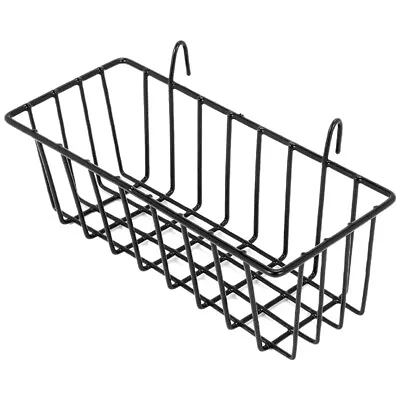 2 Pack Wall Grid Panel Hanging Wire BasketGrid Wall Storage BasketWall Mount  • $16.91