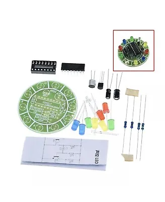 CD4017 Voice Control Rotating LED Light Kit Electronic Manufacturing DIY Kit • £4.50