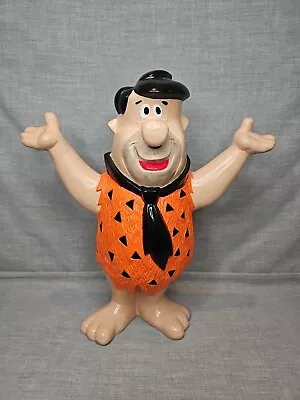 Vintage 70s Era Ceramic Fred Flintstone Handpainted 12'' Tall Flintstones • $129.99