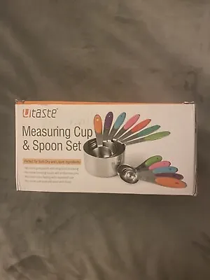 £10 • Buy U-taste 10 Pce Measuring Cups And Spoons Set In Turquoise