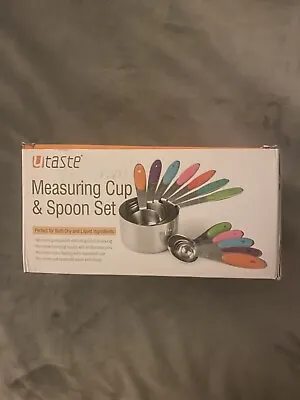 U-taste 10 Pce Measuring Cups And Spoons Set In Turquoise • £10