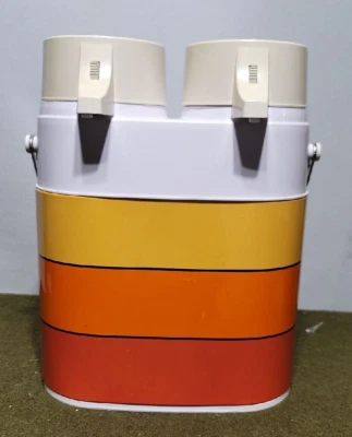 $24 • Buy Vintage Peacock Twin Pot Vacuum Bottle Double Thermos Dispenser CAMPING, PICNIC