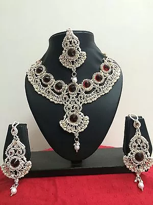 Indian Bollywood Bridal Fashion Jewelry Necklace Set  • $24.99