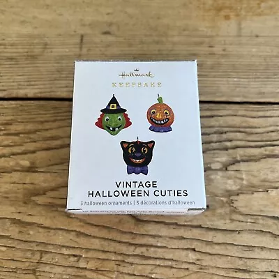 Hallmark 2021 Vintage Halloween Cuties Miniature Ornaments Set Of 3 • $19.99