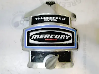 Mercury Mariner Outboard Blue Decal Chrome Front Cowling Cover 9.5  X 9.25  • $35