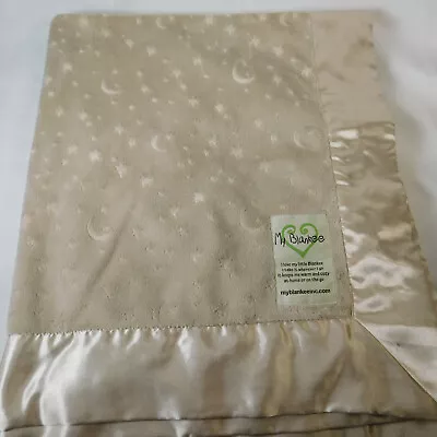 My Blankee Light Brown Tan Satin Border Soft Baby Blanket  • $14.97