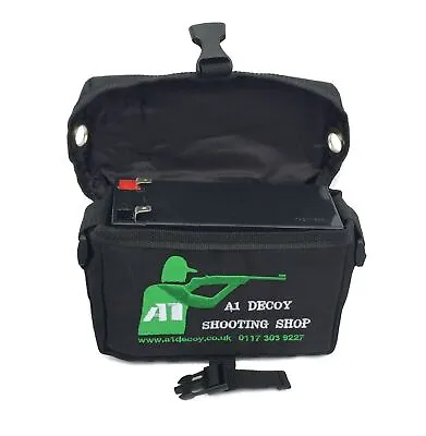  Rechargeable Battery 12v 7AH With Battery Bag Lamping Bag Lamp Battery • £29.99