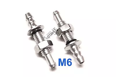 2PCS RC Boat M6 1/4  Aluminum Bulkhead Water Outlet Connector  (US SELLER/SHIP) • $8.99