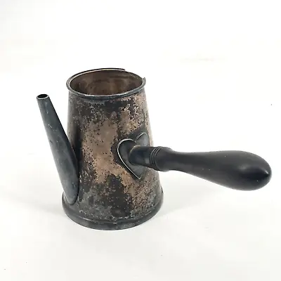 Vintage Meriden B. Company Silver Plate Turkish Coffee/Tea Pot Wood Handle SX395 • $23