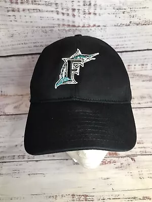 Florida Miami Marlins MLB Baseball Cap Hat New Era Black Hook N Loop OSFA • $15.29