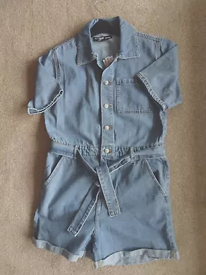 Blue Denim Button Front Playsuit Size 12 From George • £6.50