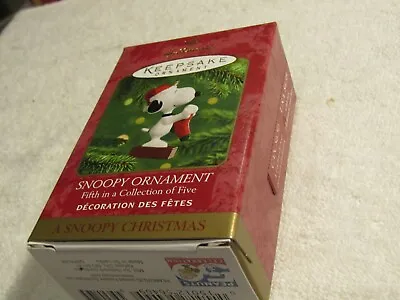 Vintage Hallmark Keepsake Christmas Ornament A Snoopy Christmas Snoopy NIB  • $5.99