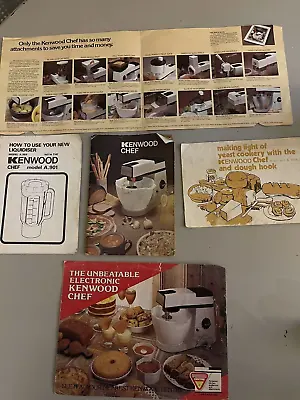 Kenwood Chef + Liquidiser + Dough Hook Instructions & Recipe Book  A901 • £25
