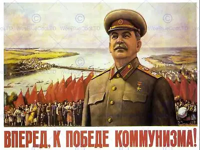 $13.90 • Buy Propaganda Communism Soviet Ussr Stalin Victory Poster Art Print Bb2407b