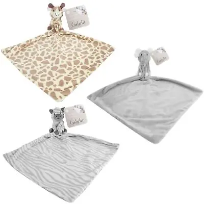 Baby Comforter Blanket Snuggle Buddy New Born Baby Gift Super Soft Animal • £7.99