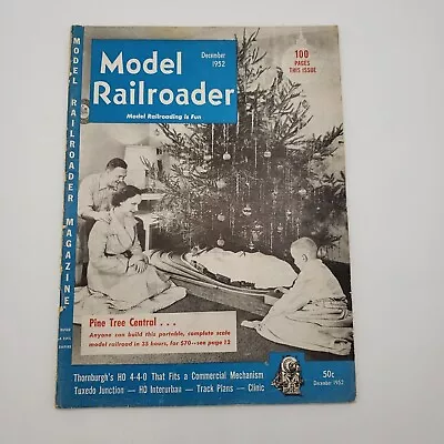 Vintage Model Railroader Magazine - December 1952- Train Hobbyist Miniature • $3.39