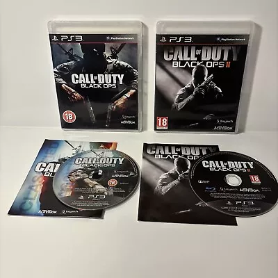 Call Of Duty: Black Ops I &II Bundle Of 2 Sony PlayStation 3 PS3 - VGC - UK PAL • £7.97