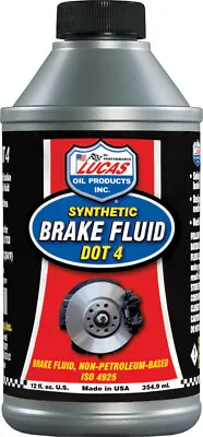 LUCAS Synthetic DOT 4 Brake Fluid Lubricant Oil 12oz • $13.96