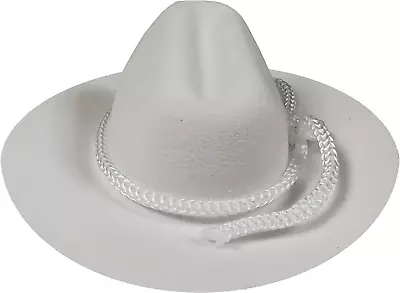 12Pcs Mini Cowboy Hat Western Wedding Favors Decoration 3  White • $27.99