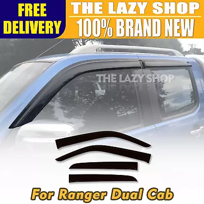 Luxury Weather Shields Weathershields For Ford Ranger PJ PK Dual Cab 2006-2011 • $55.25