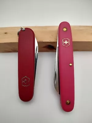 Lot - Victorinox - Swiss Army Knife Officier Suisse 2 Tool & Pink Floral Knife! • $24.99