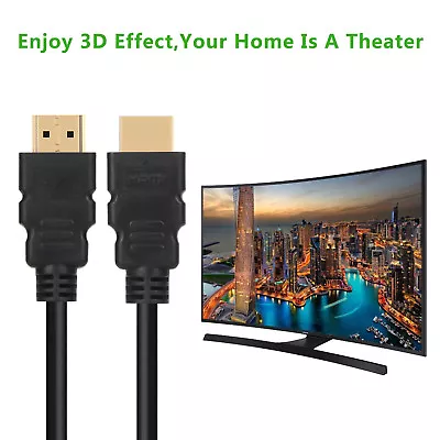 Premium HDMI Cable 0.5m 1m 2m 3m 5m 10m 15m 20m 30m Gold For HD TV 1080P@60Hz • $15.19