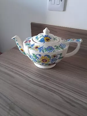 Vintage Sadler Tea Pot Floral Mason's Style • £8