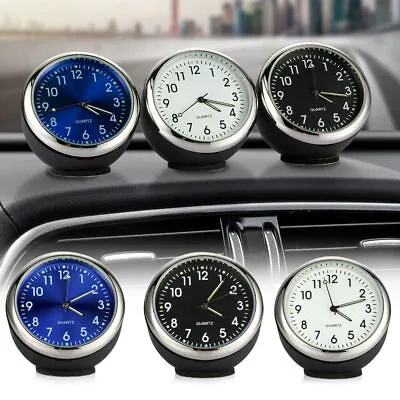 £6.41 • Buy Pocket Mini Car Dashboard Analog Time Clock Luminous Quartz Watch Auto Universal