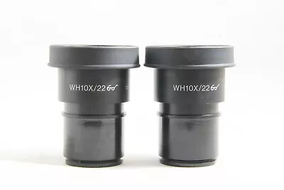 Excellent++ Pair Of Olympus Microscope WH10X/22 T3 Eyepiece #4591 • $293