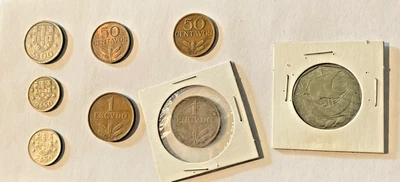 $3 • Buy PORTUGAL, PORTUGUESE Lot Of 8 Coins From Portugal Pre-Euro (1966-1987)